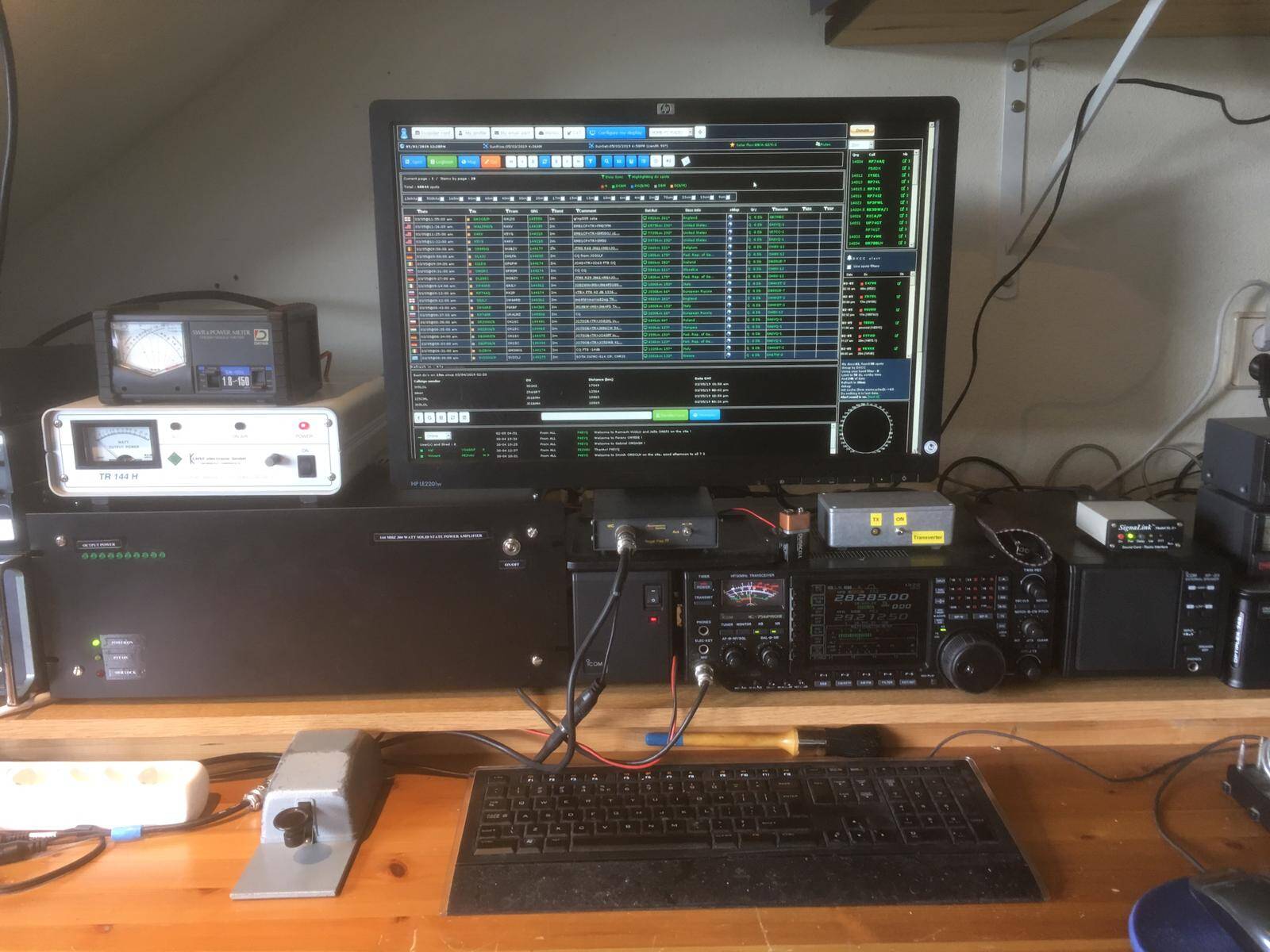 VK4DD BLF248 144Mhz PA in de shack