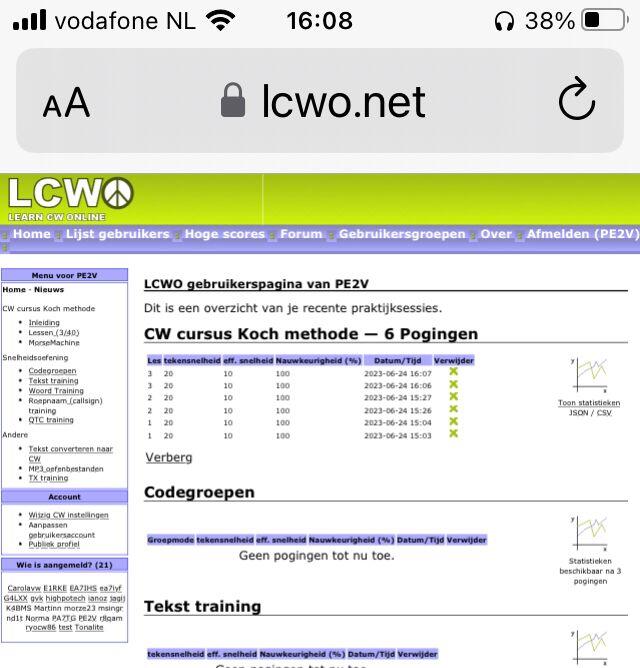 learn cw online - les 1