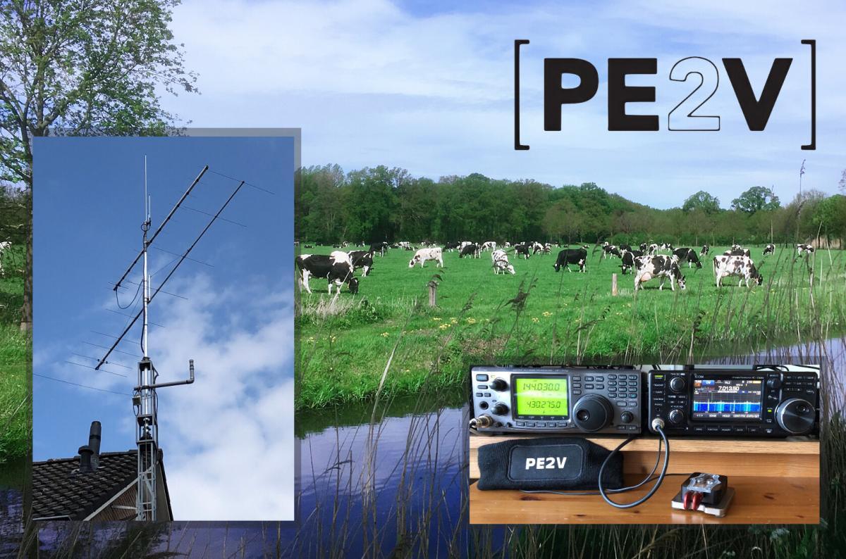 QSL kaart PE2V front 2025