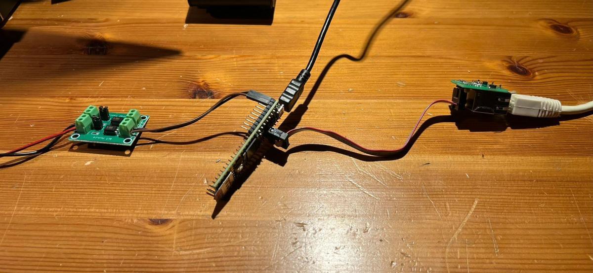 Teensy met MorCoNI, OptoCoupler en UTP