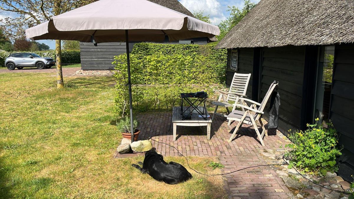 Heerlijk in de zon QSO's maken