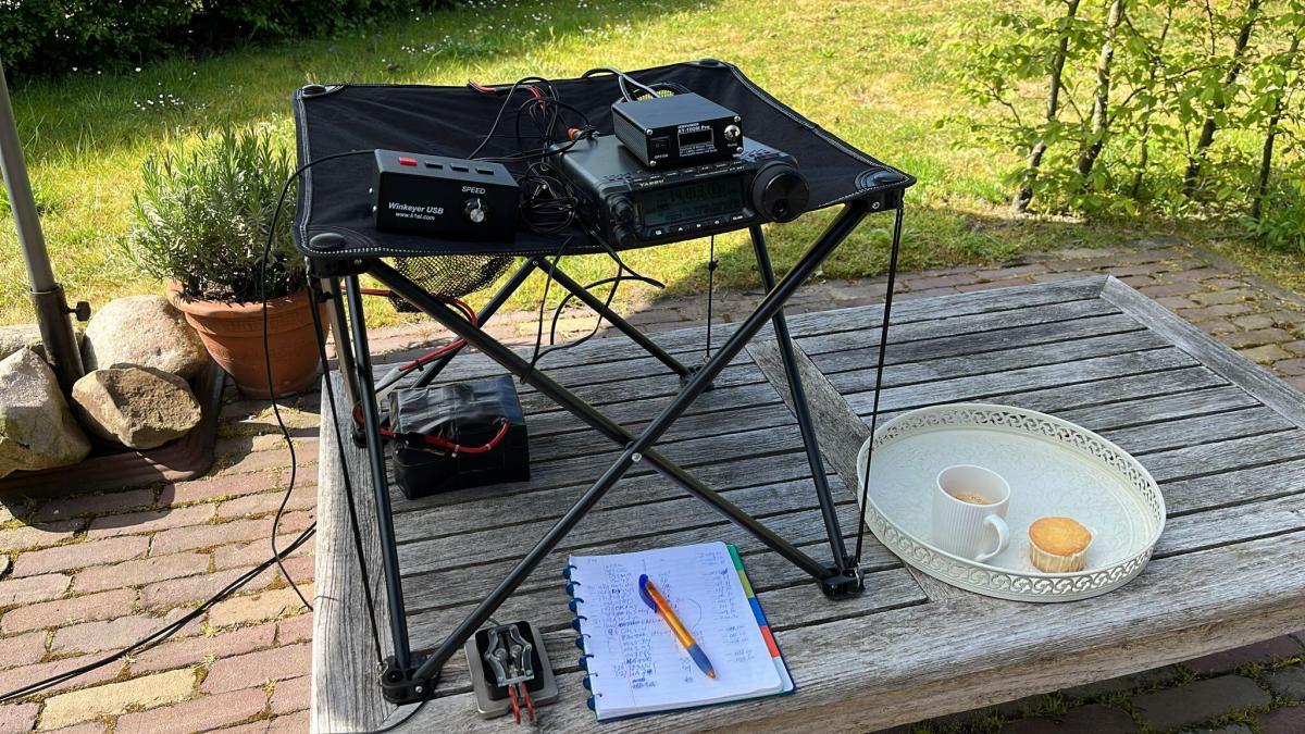 Heerlijk in de zon QSO's maken
