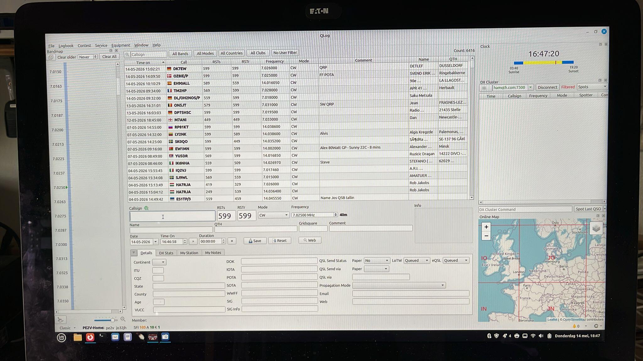 Qlog-PE2V-shack-Linux-Mint
