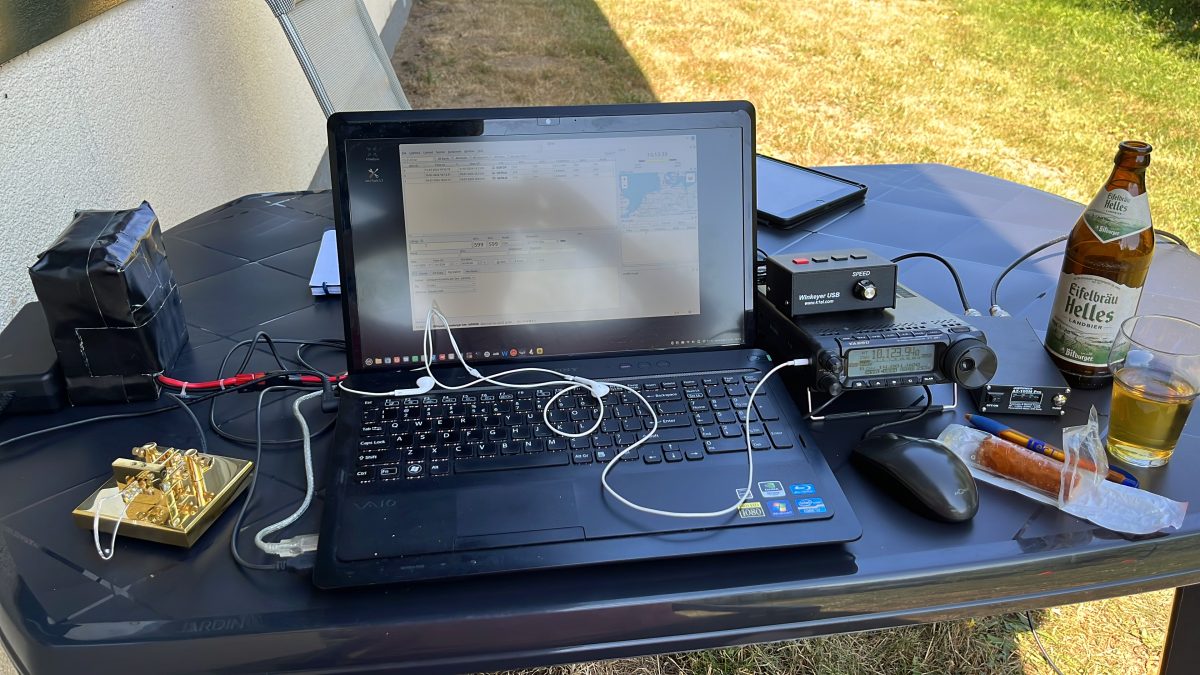 QSO's maken als DL/PE2V/P Kronenburg