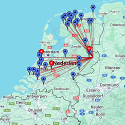 Friese elfstedencontest 2020 pe75borne map