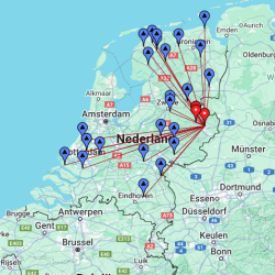 Friese elfstedencontest 2021 pe2v map