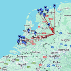 Friese elfstedencontest 2024 pe2v map